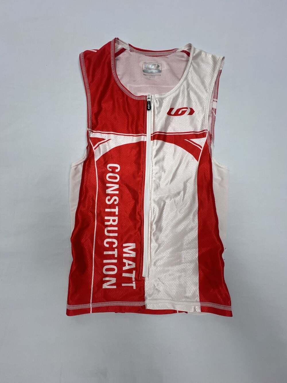 Louis Garneau Matt Construction Custom Triathlon Sleeveless Zip-Up Tri Top